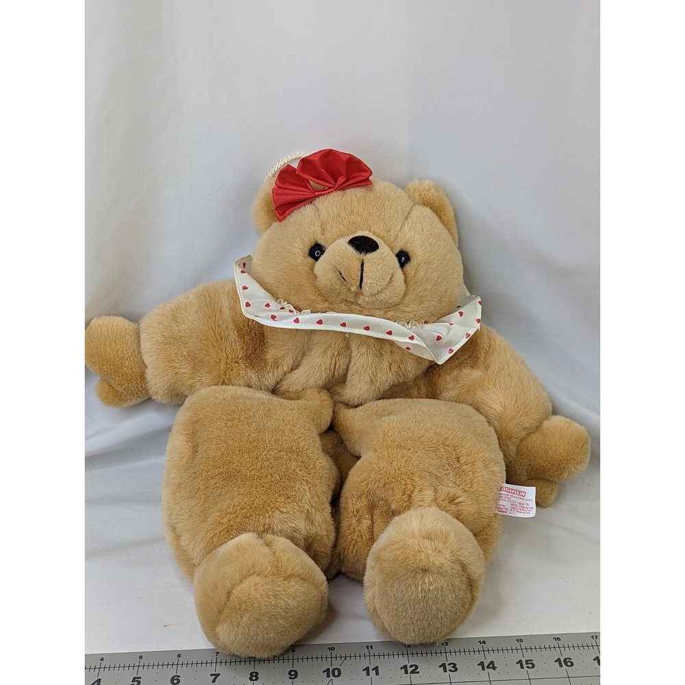Fairview Brown Bear Clown Plush Pajama Bag 18 Inch 1989 Stuffed‎ Animal Toy